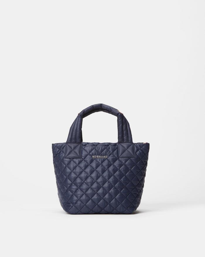 Mini Metro Tote Deluxe Quilted Handbag in Black