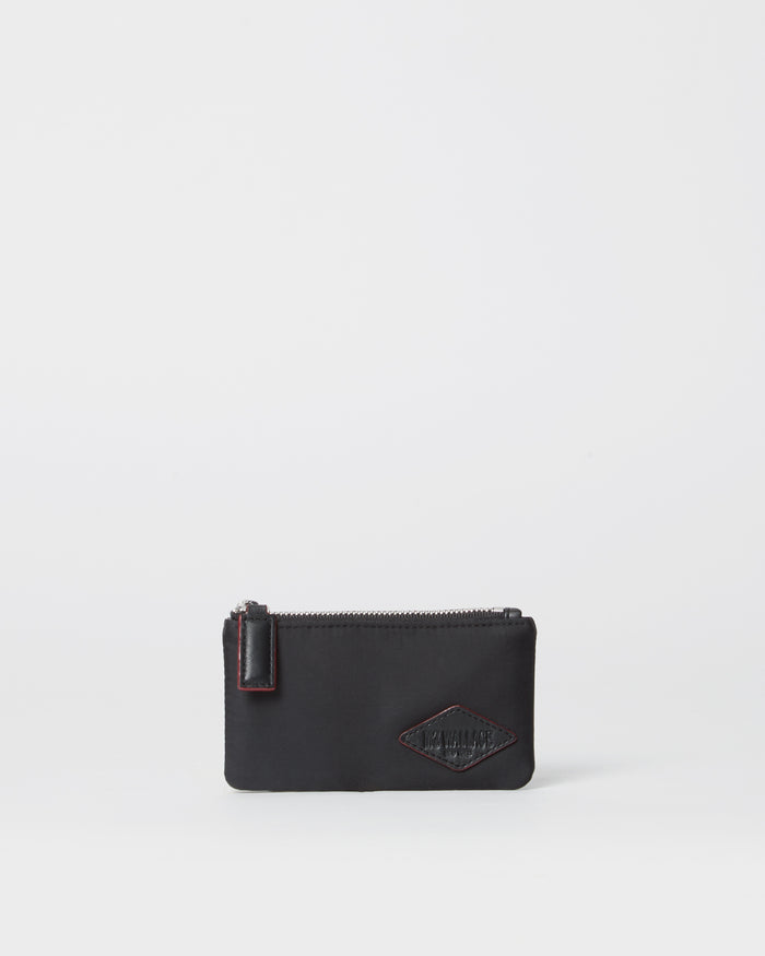 Crosby Long Nylon Wallet in Black