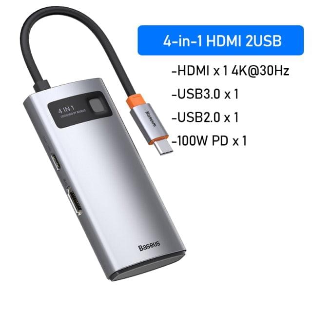 Baseus USB Type C HUB USB C to HDMI-compatible USB 3.0 HUB For MacBook Pro / Air Dock Station Splitter