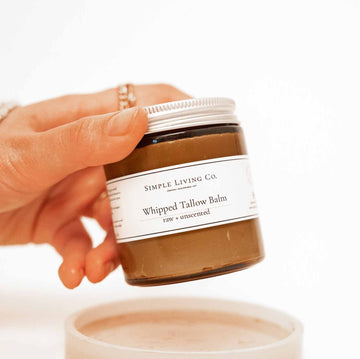 Whipped Tallow Balm with Honey and Shea - Through the Wildwood