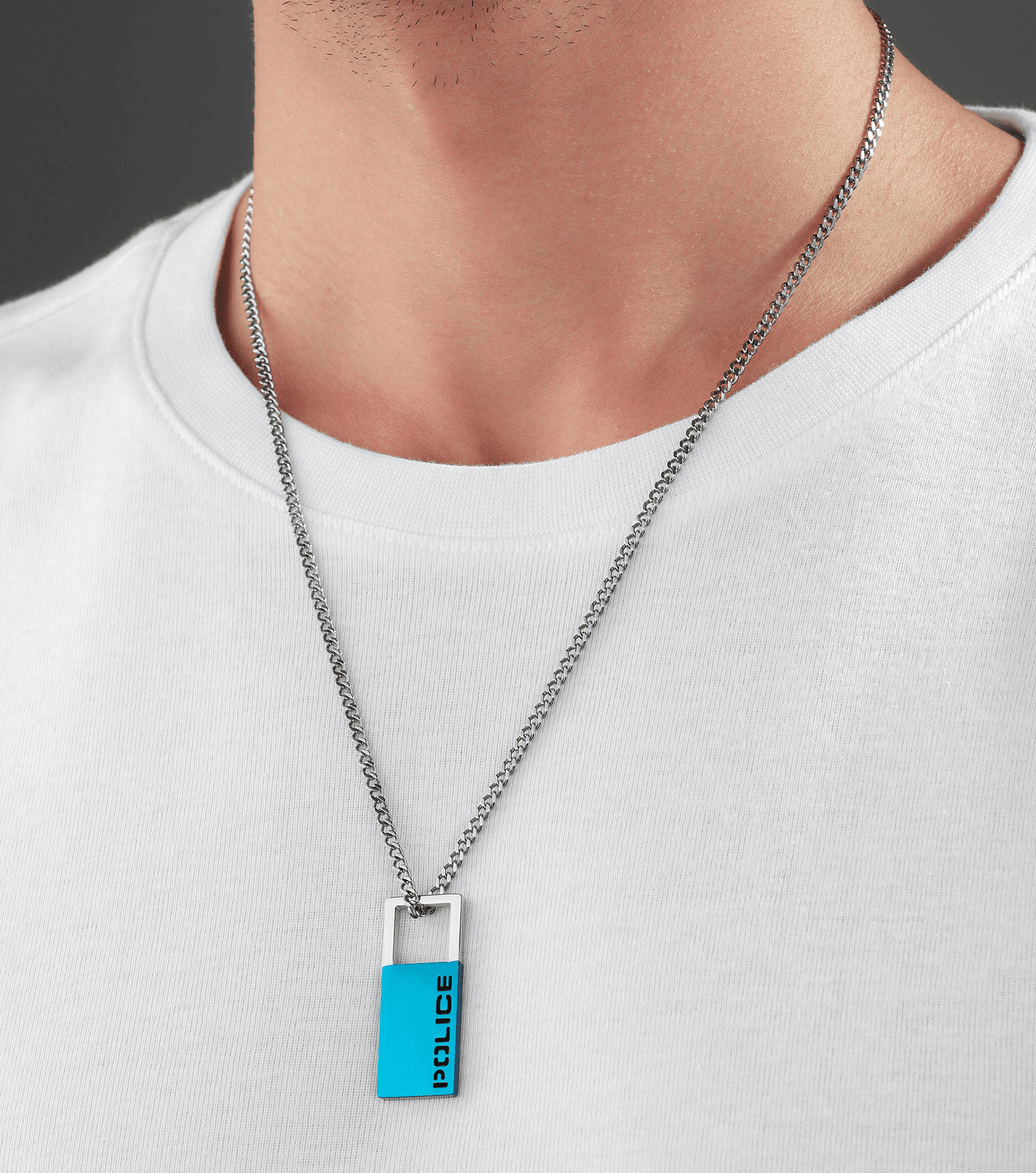 Vetements Silver Snuff Necklace in Metallic for Men