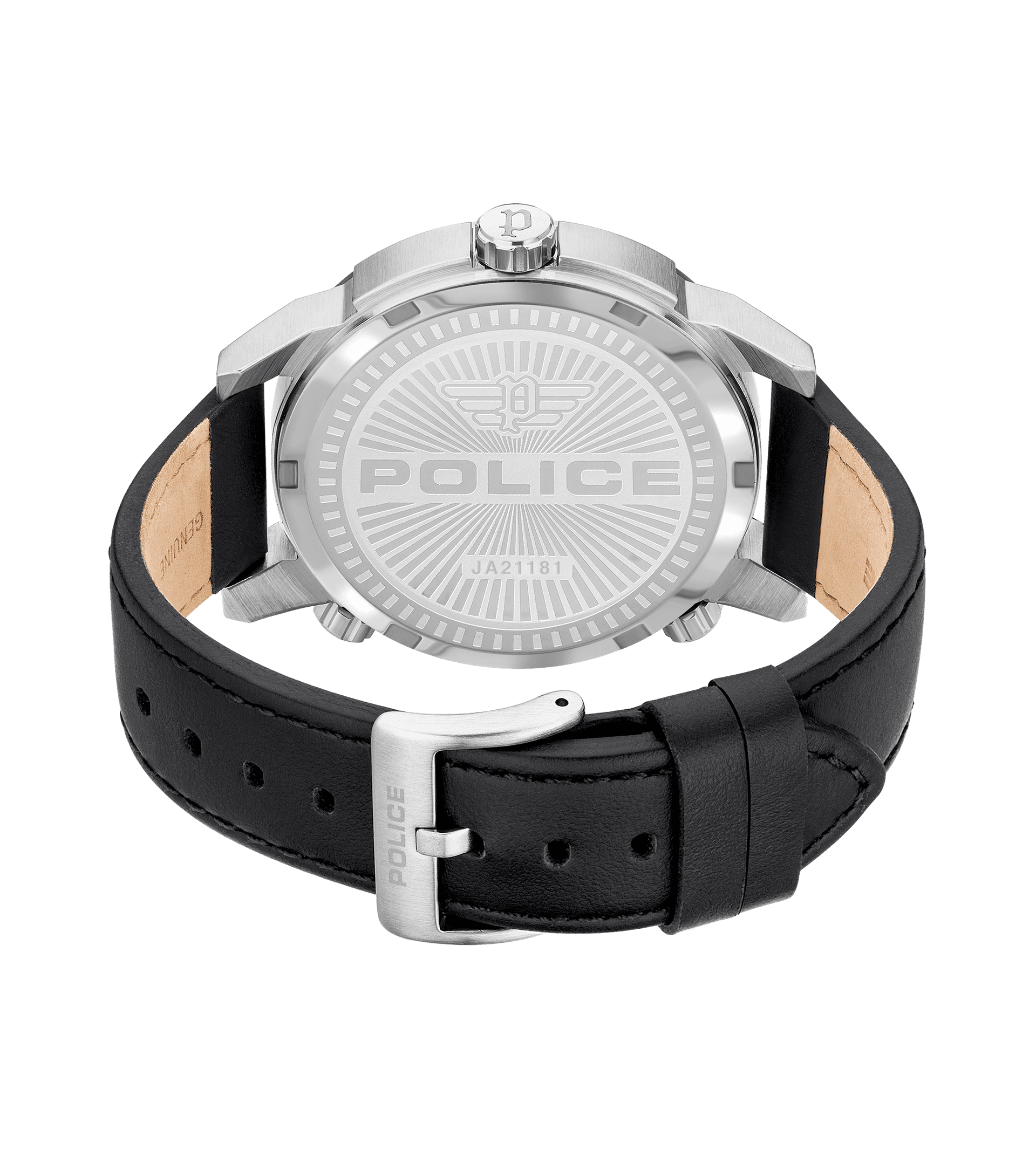 Police watches - Vibe Watch For Black By Police Silver, Men