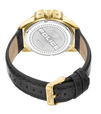 Police watches - Underlined Watch For Men Black, Police Gold