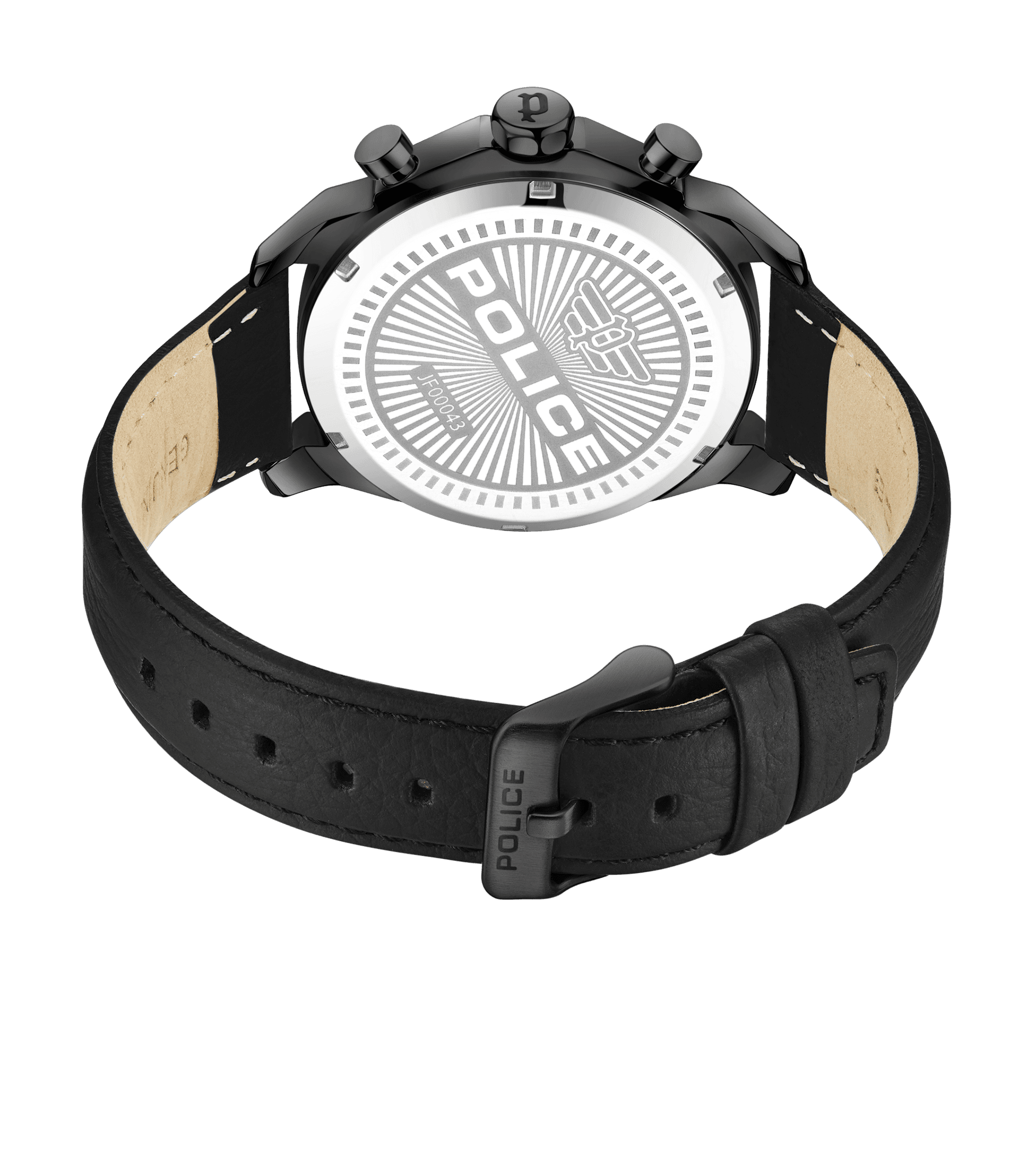 Police watches - Underlined Watch Police For Men Black, Black