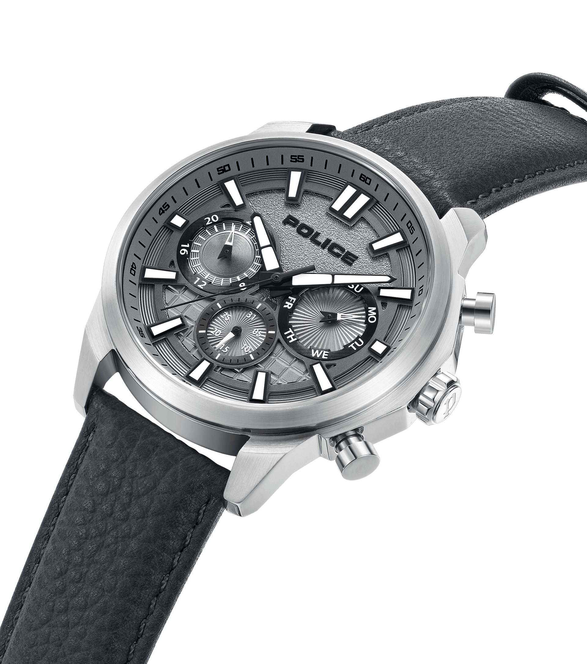 Police watches - Grille Men Police Watch Grey, Grey By For