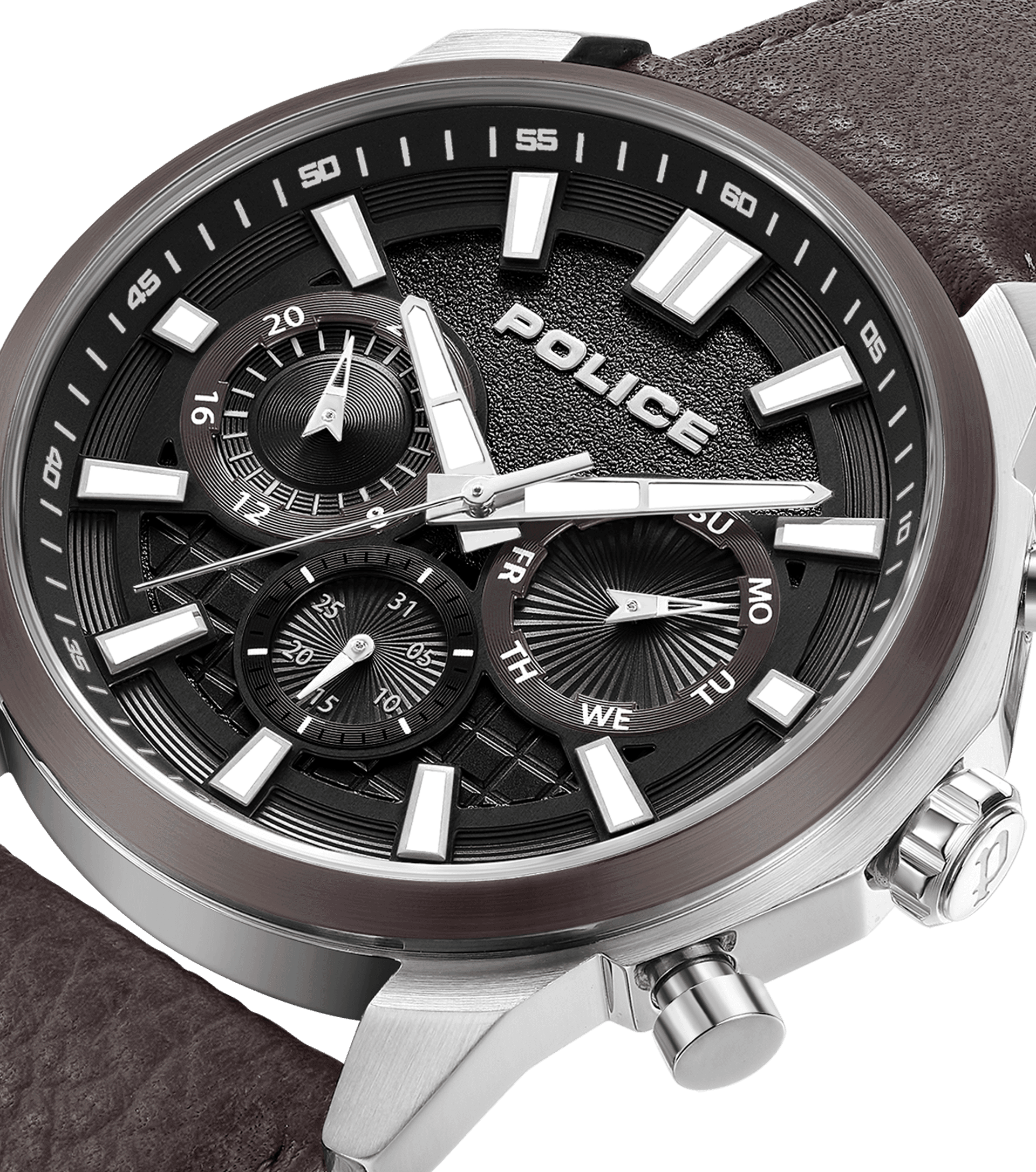 Men Grey - Grey, For Police By watches Grille Police Watch