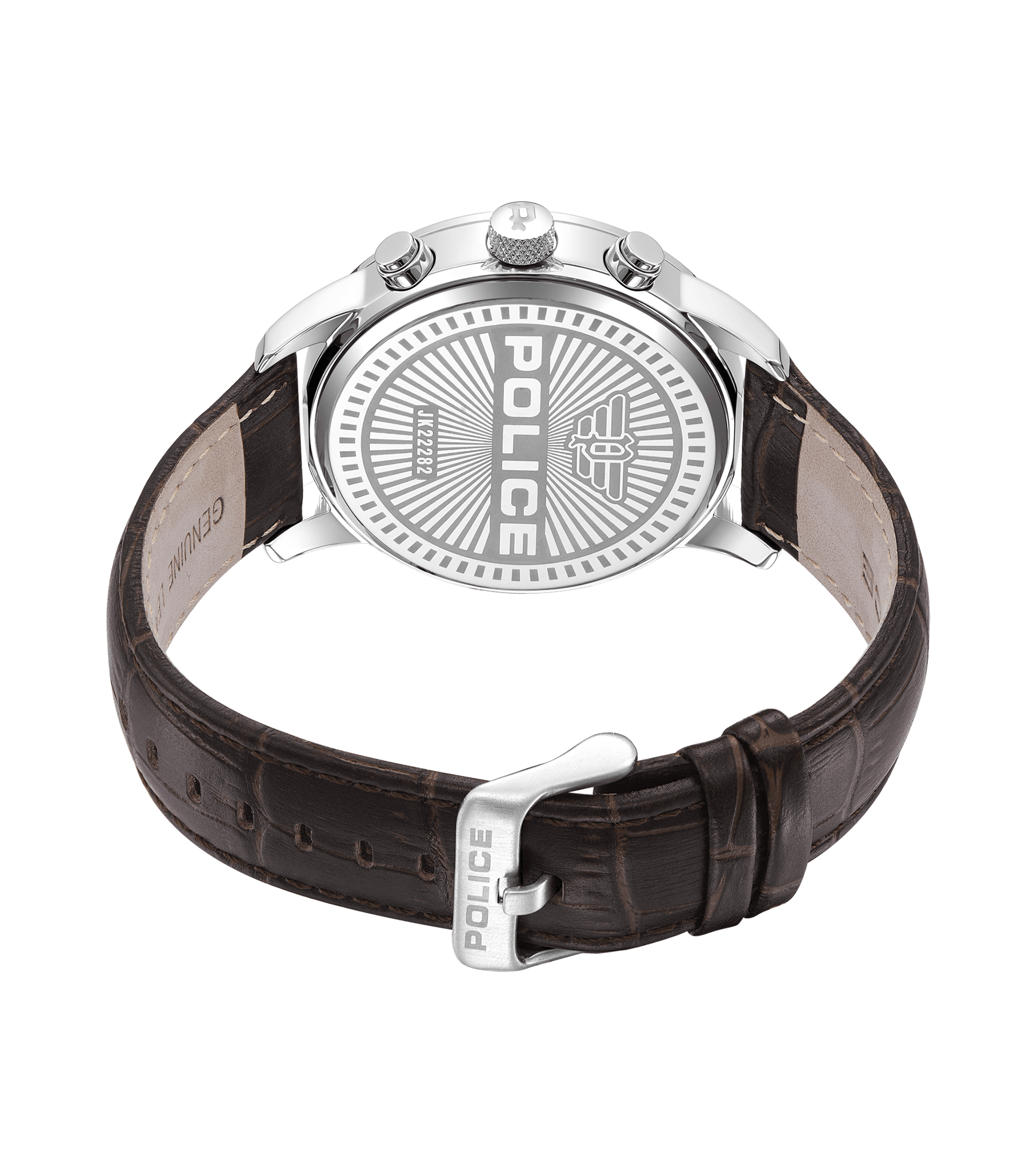 Men By watches Black, Police Bedum For - Silver Police Watch