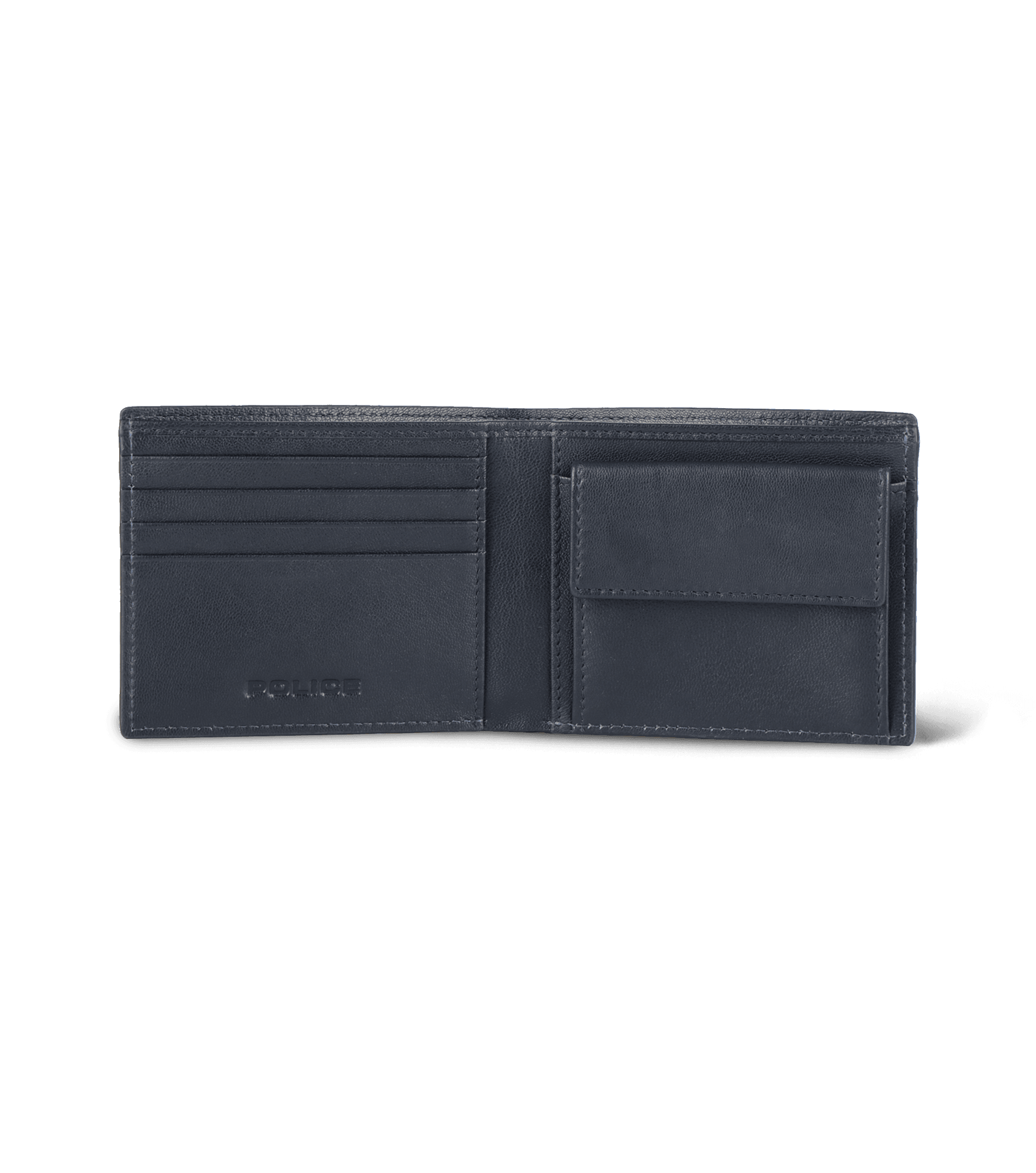 Police wallets - Police Pyramid Bi Fold Coin Wallet Blue