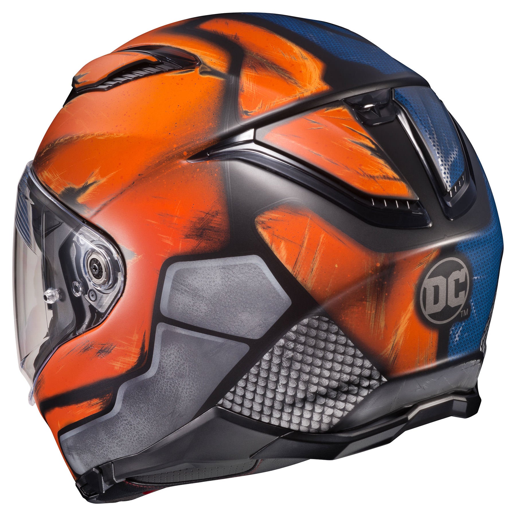 NEW HJC F70 Deathstroke DC Comics MC-27SF Motorcycle Helmet from Moto