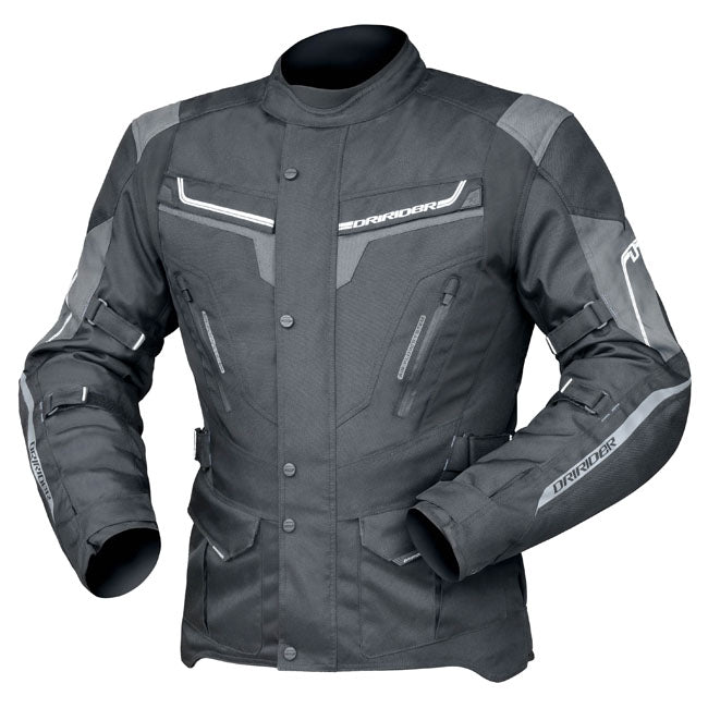 NEW Dririder Apex 5 Men's Motorcycle Jacket - Black/Grey from Moto ...