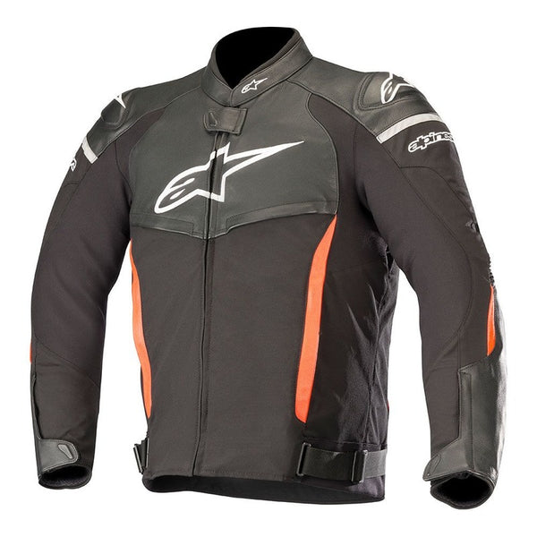 Alpinestars SPX Air Flow Leather Motorcycle Jacket - Black/White/Red ...