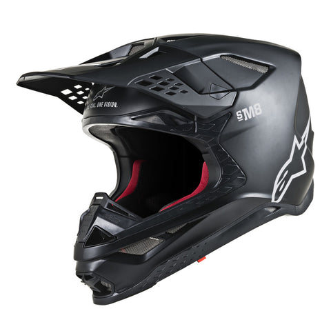 matte black motocross helmet