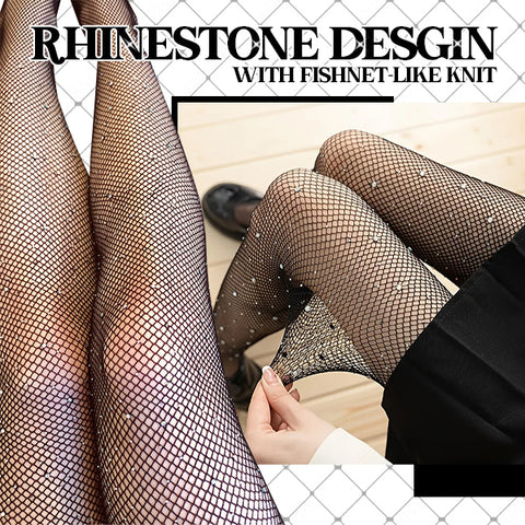 Rhinestone Fishnet Tights  Sparkly tights, Rhinestone fishnet tights, Fishnet  tights