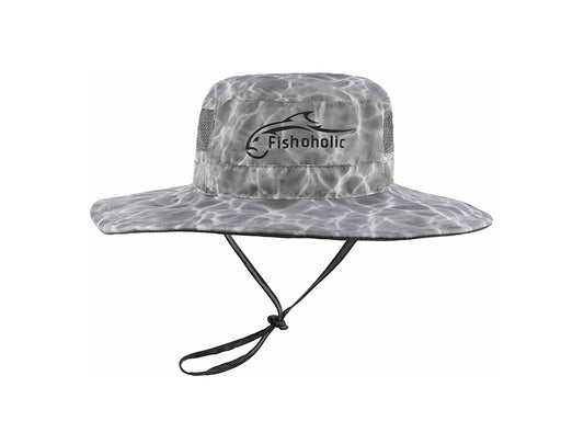 Fishoholic GRY-l/xl Boonie Hat - Bucket Hat - UPF50+ Sun Protection Wi