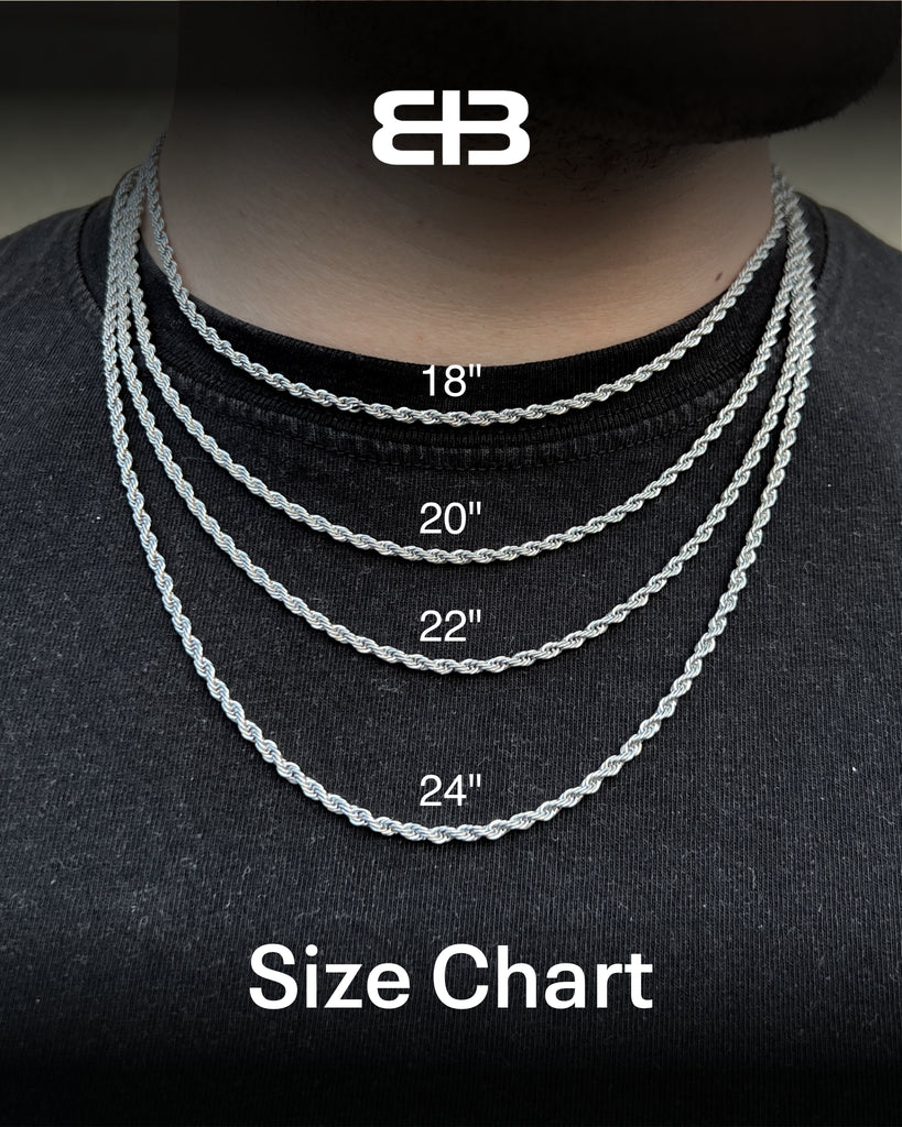Chain size chart