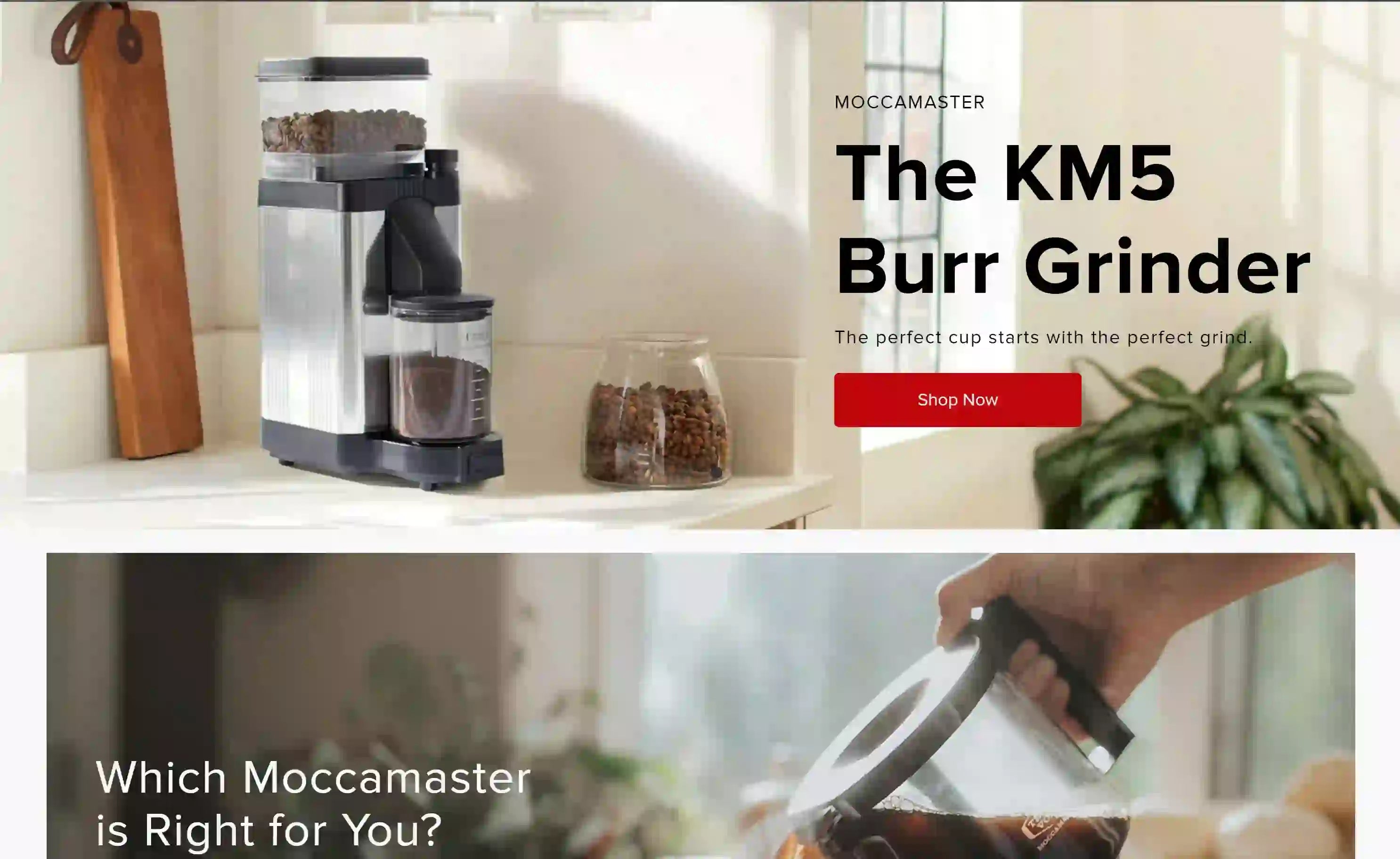 Manual Drip-Stop Pour Over Coffee Maker: Moccamaster KBT