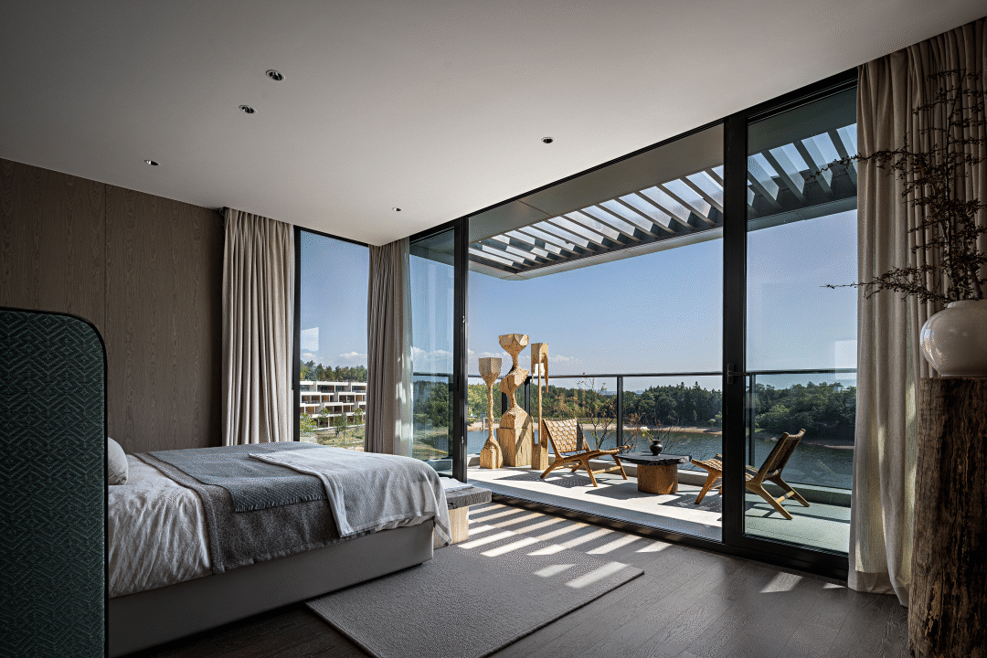 Bedroom with balcony