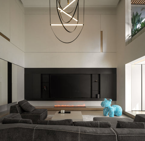 minimalist grey  sofa