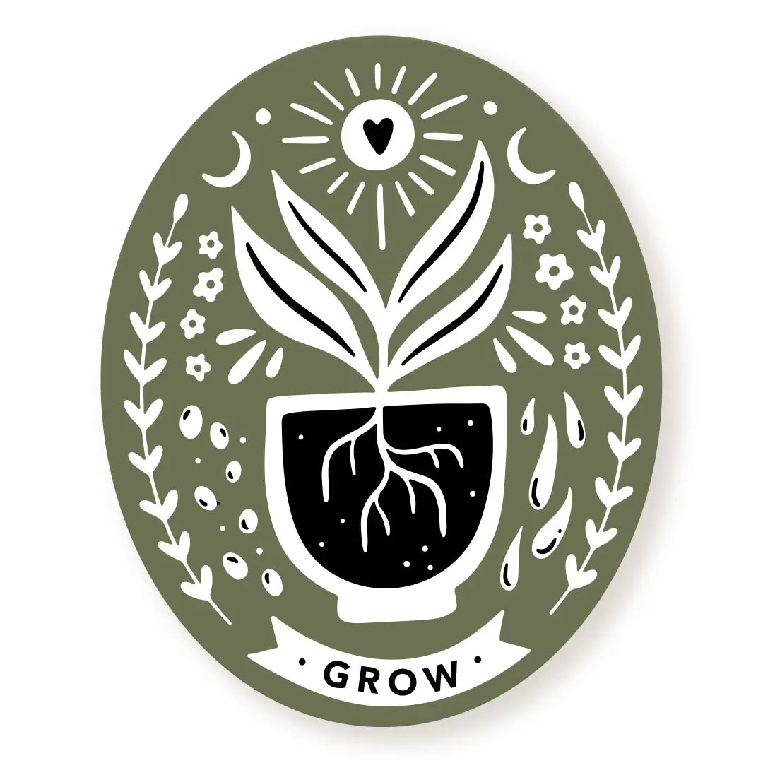 Gardener's Club Sticker - Olive