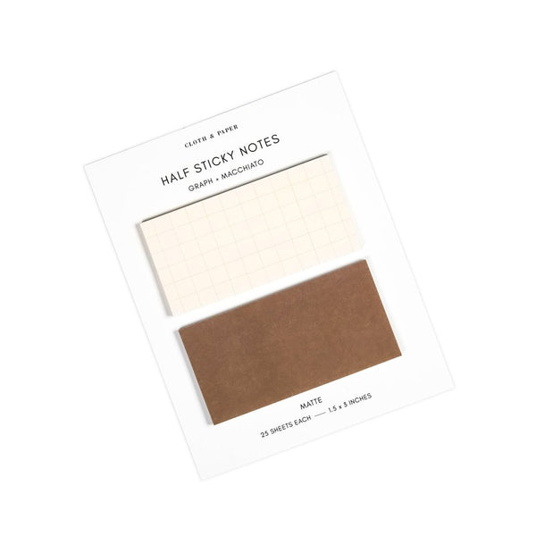 Half Sticky Notes - Graph + Macchiato – Of Aspen Curated Gifts