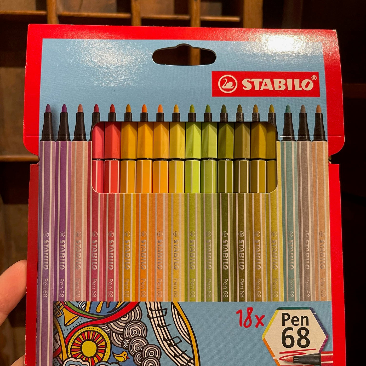 Stabilo Point 68 Pens - Muted 18 Pack Of Aspen Gifts