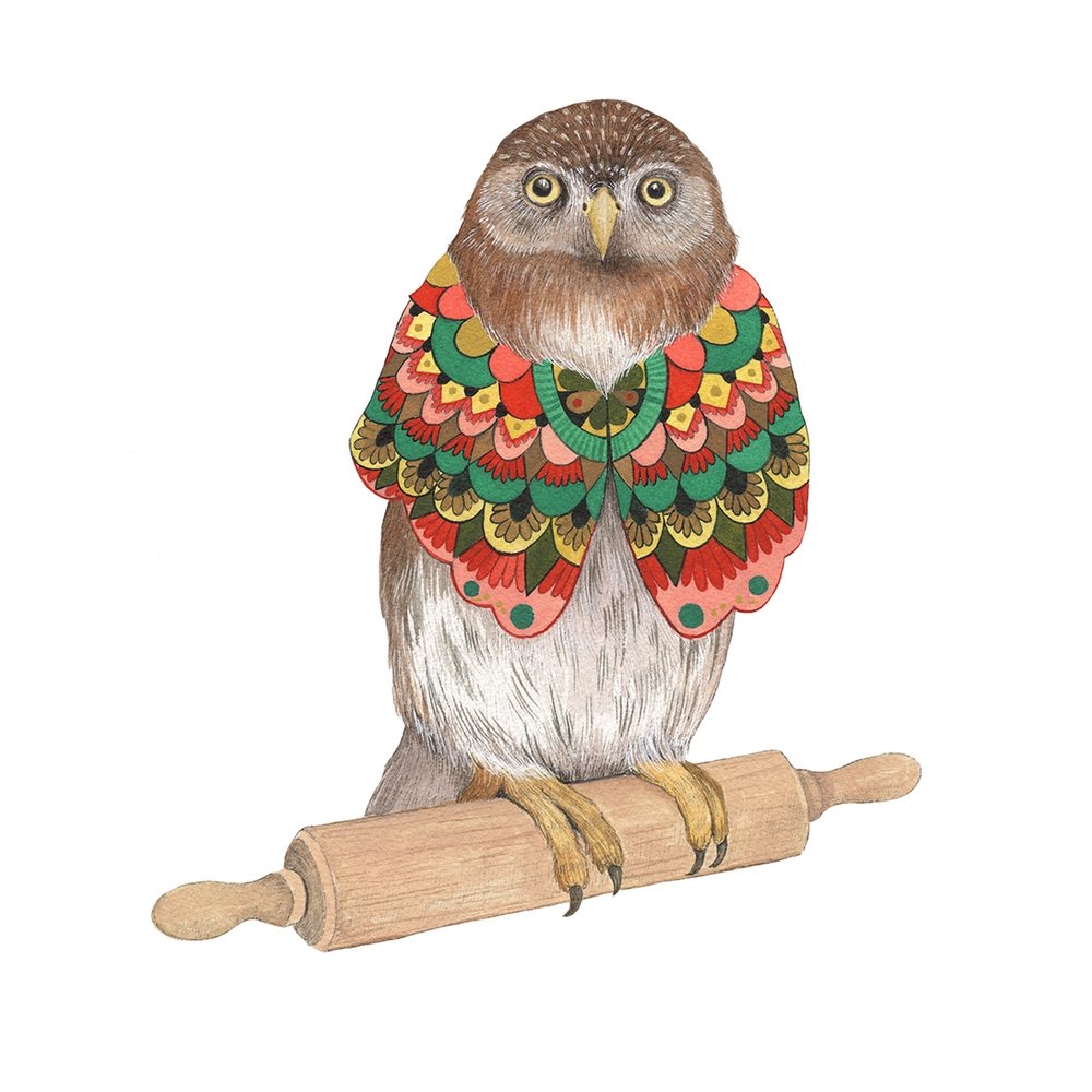 Rolling Pin Owl Print Of Aspen Curated Gifts