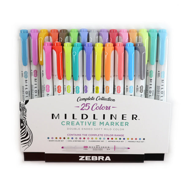 Zebra Neutrals Mildliner Highlighter + ClickArt Pack – Of Aspen Curated  Gifts
