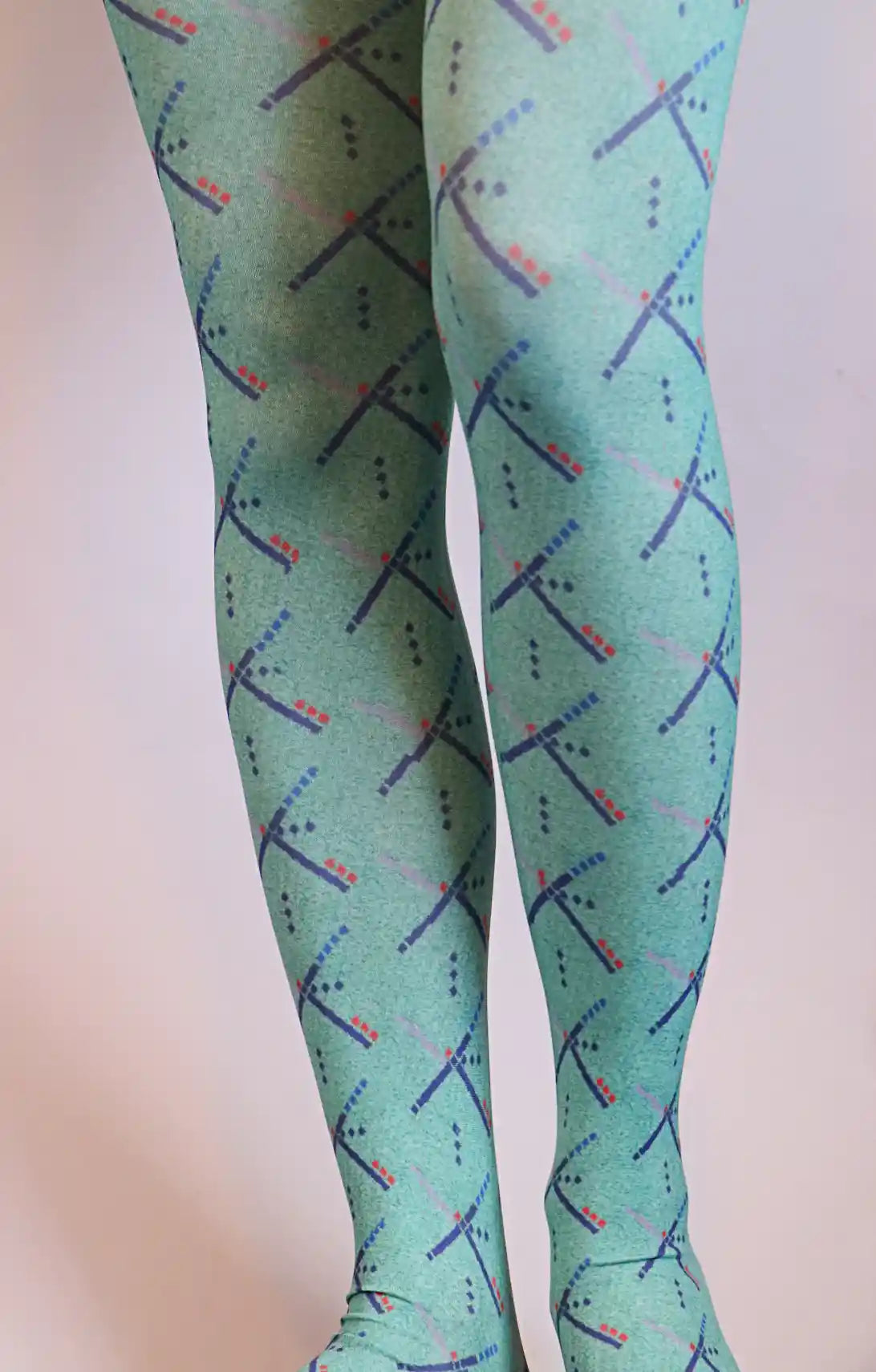 Fly agaric tights / pattern tights / pattern tights, fashion