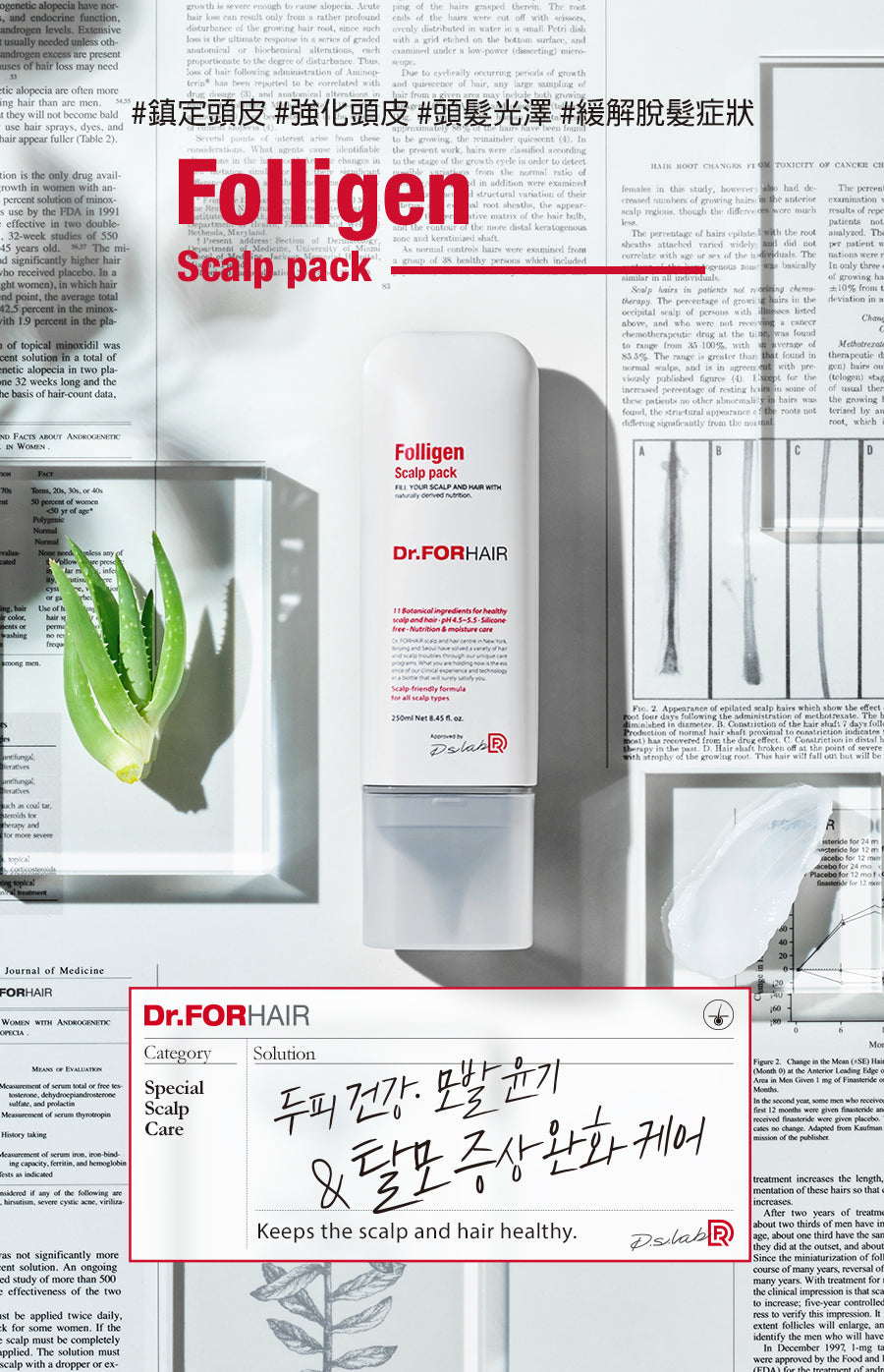 Folligen頭皮護理髮膜 250ml | De.FORHAIR | Chyaaa.com