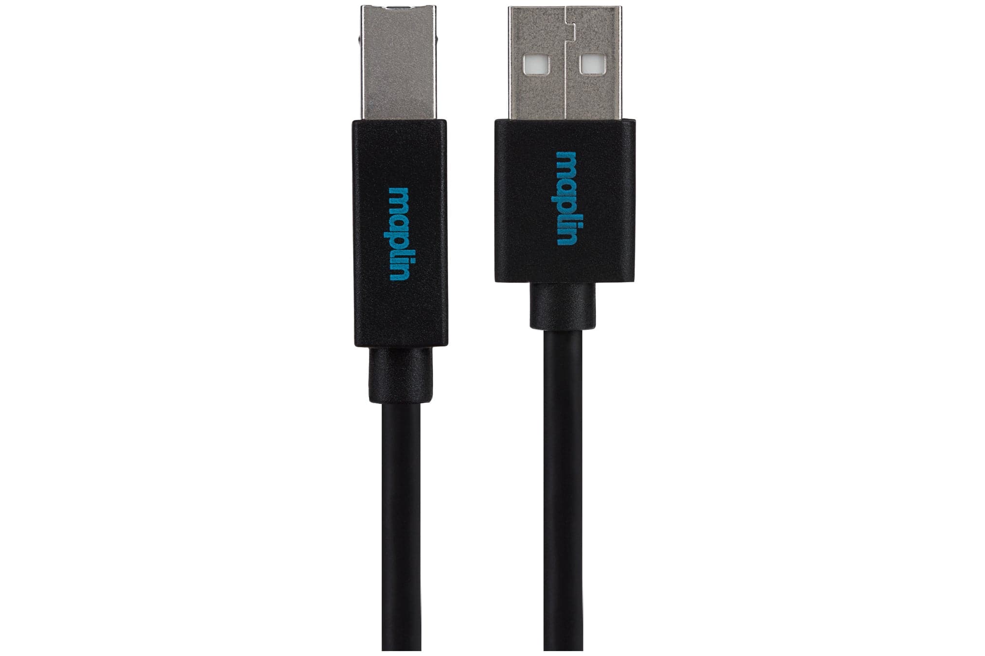 Maplin USB-A to USB-B Cable - Black