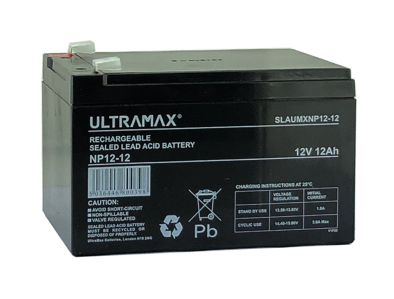 Maplin Plus NP12-12 12V 12AH 20HR (AS 10AH, 14AH & 15AH) Sealed Lead Acid Rechargeable Battery