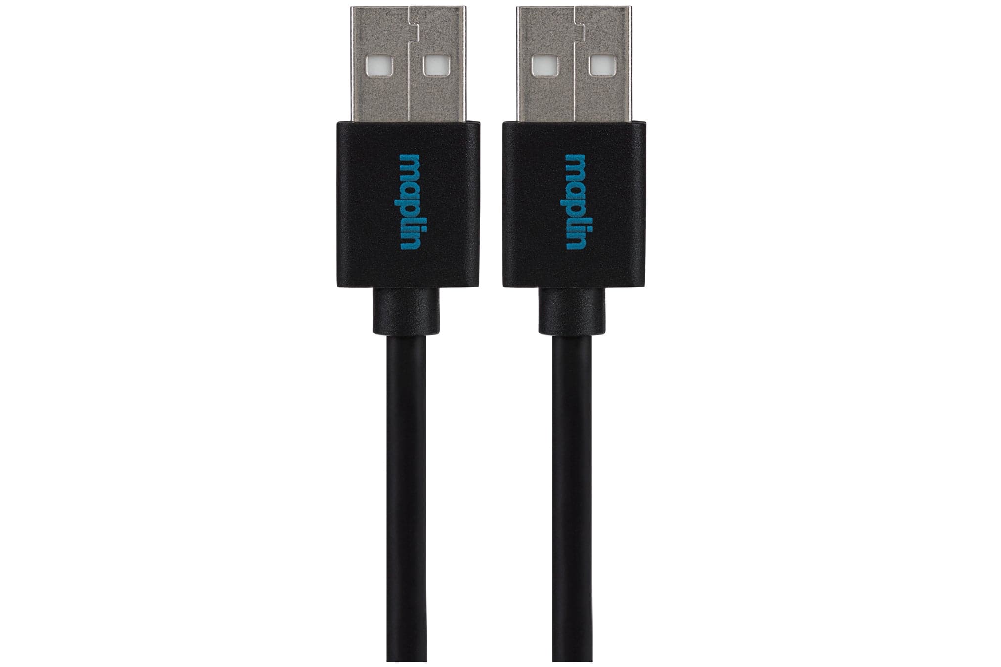 Maplin USB-A 2.0 to USB-A 2.0 Cable - Black