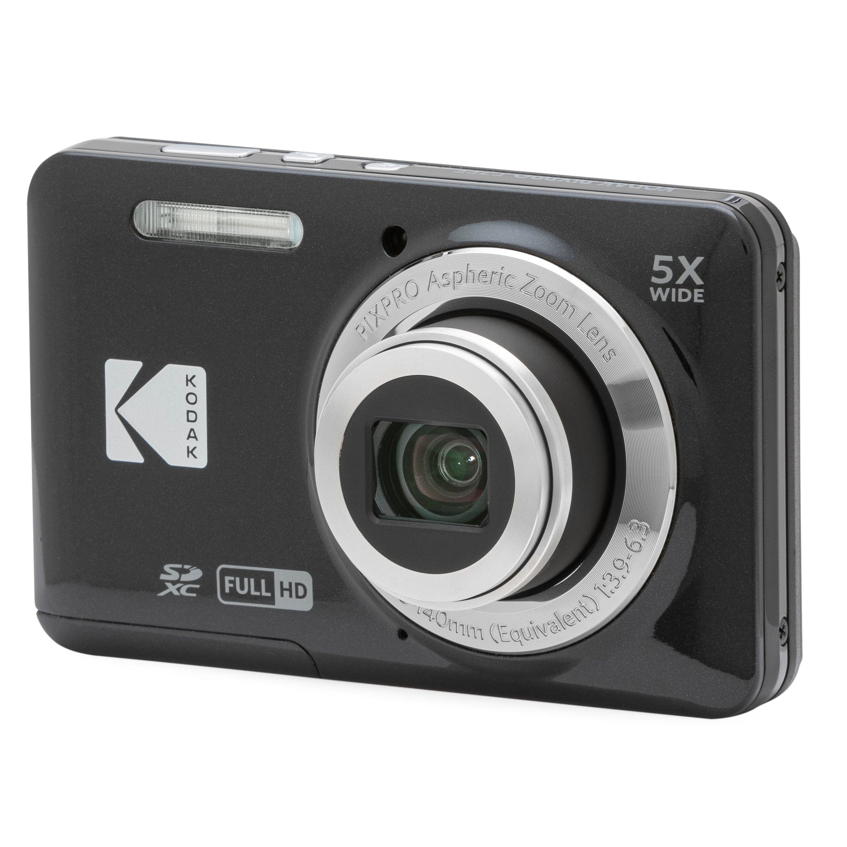 Kodak PIXPRO X55 16MP 5x Zoom Compact Camera - Black (Camera Only)