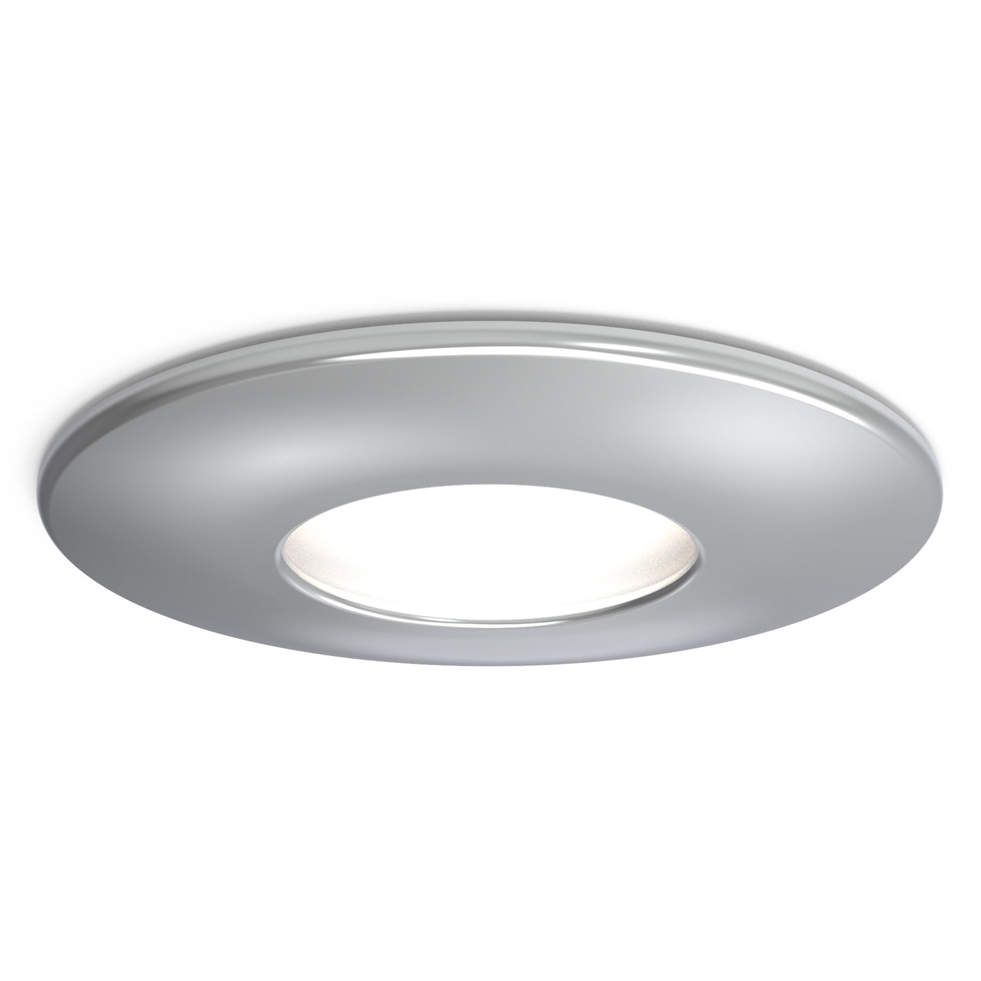 4lite IP20 GU10 Fire-Rated Downlight - Chrome (Single) from Maplin