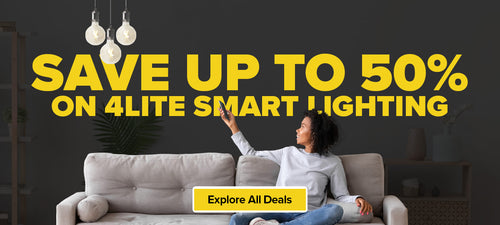 Save 50% with our Smart Lighting Deals on 4lite WiZ Connected Lightbulbs, Indoor Lighting, Outdoor Lighting, Smart plugs, sensors and more with our Black Friday offers!
