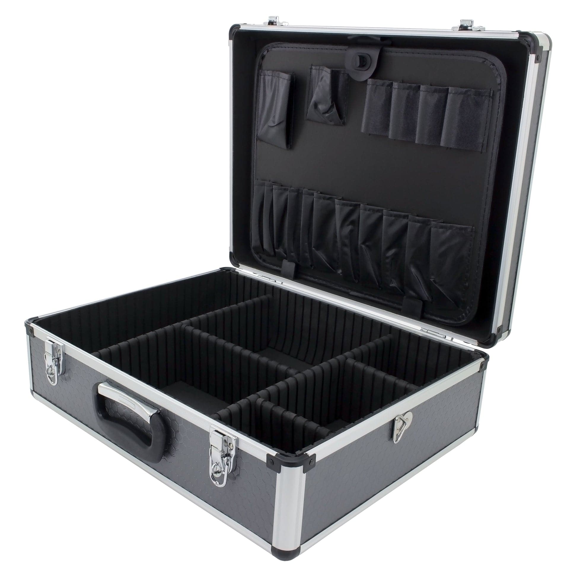 Maplin Aluminium 160 x 460 x 360mm Tool Flight Case - Silver