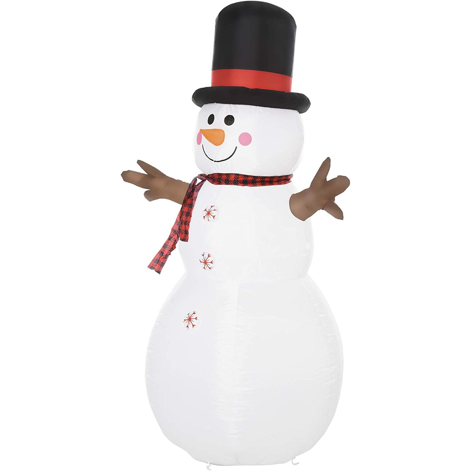 HOMCOM 6ft Giant LED Inflatable Snowman Christmas Outdoor Decoration