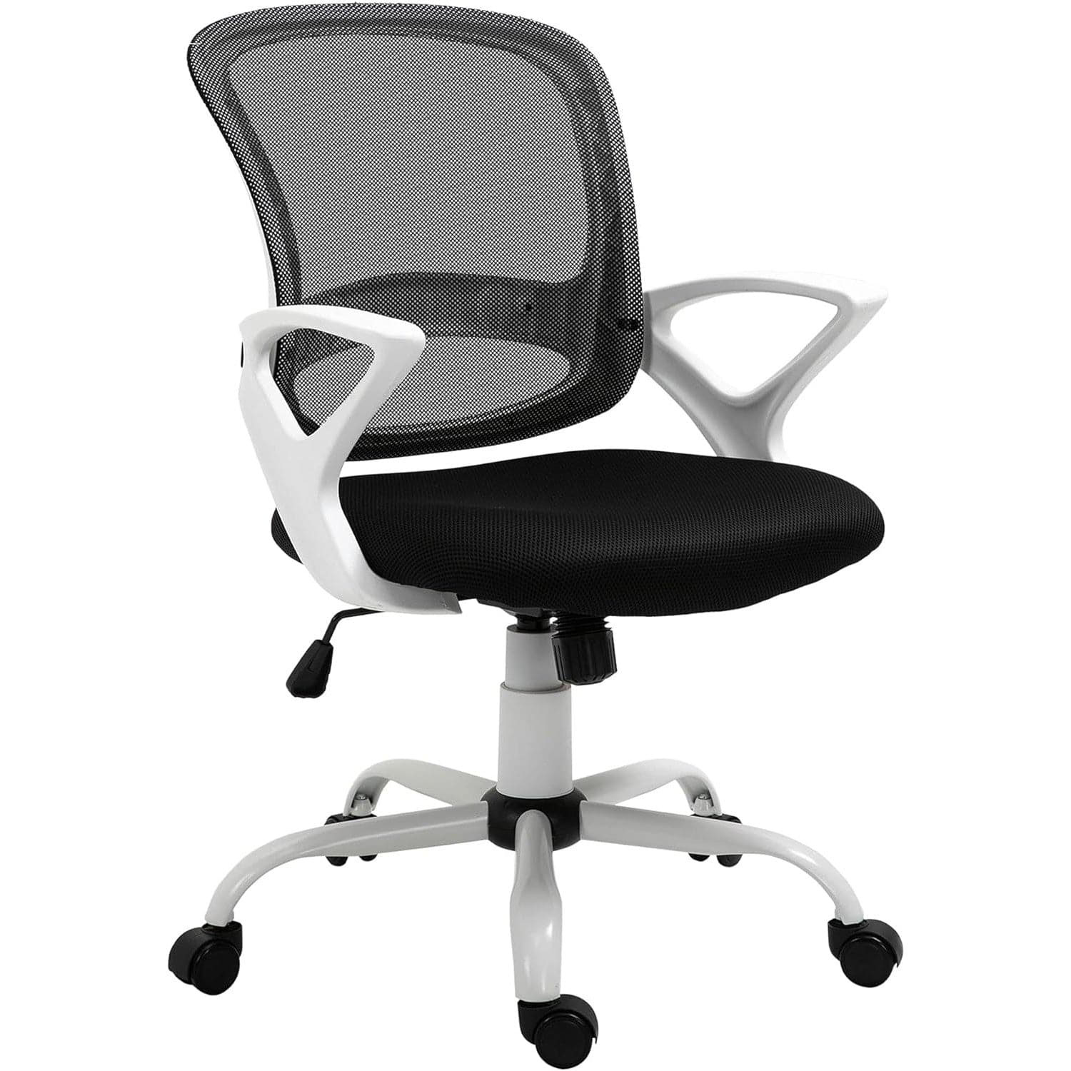 ProperAV Ergonomic Adjustable Mesh Office Chair with Lumbar Back Support (Black)