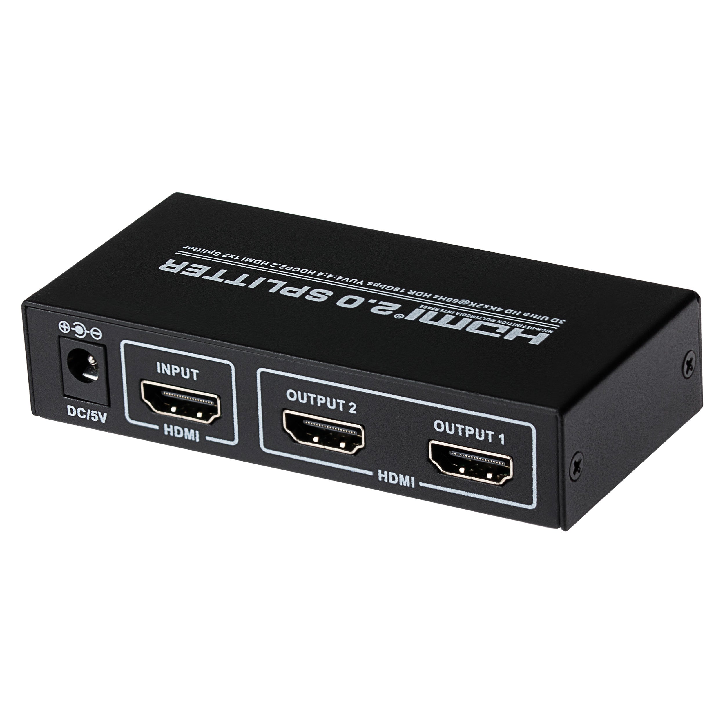 Maplin MPS HDMI Splitter 1 Port In 2 Ports Out 4K Ultra HD @60Hz 18Gbps