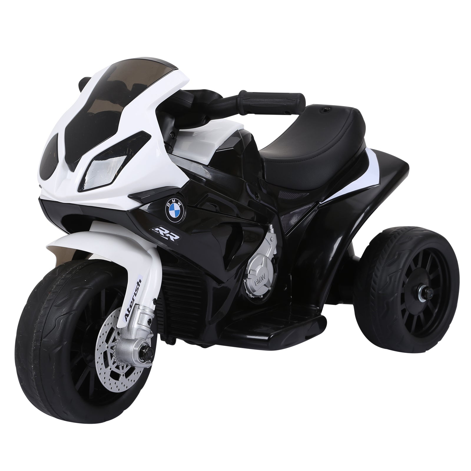 HOMCOM Electric Ride-On BMW S1000RR 6V Motorbike for Kids with Headlights & Music (Black)