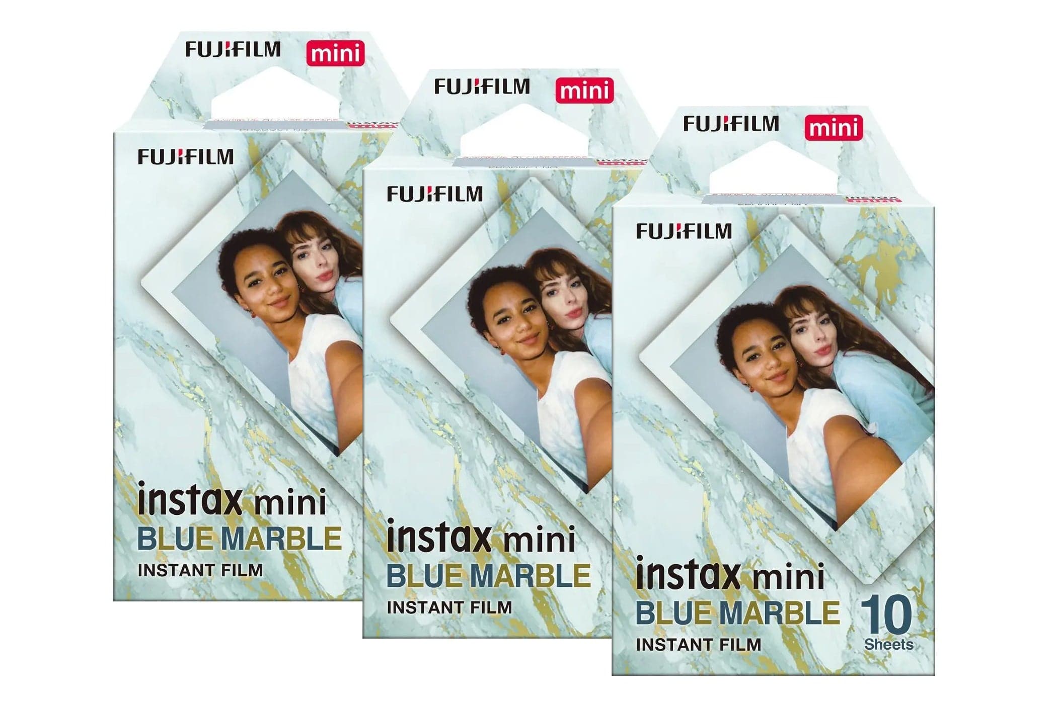 Fujifilm Instax Mini Instant Photo Film - Blue Marble (Pack of 30)