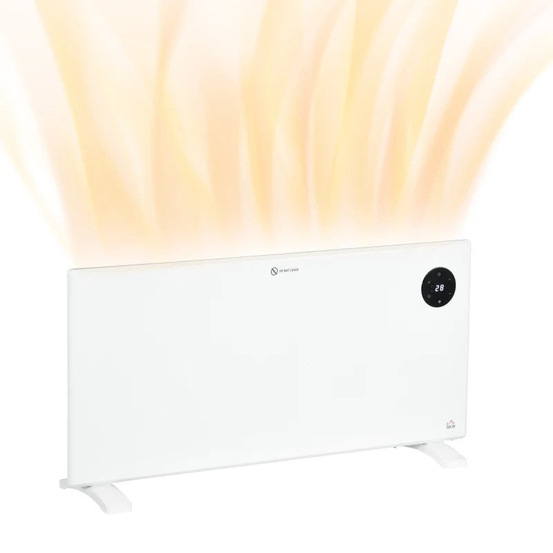 Maplin 2000W Freestanding / Wall Mounted Electric Convector Space Heater with Adjustable Thermostat & Timer (White)