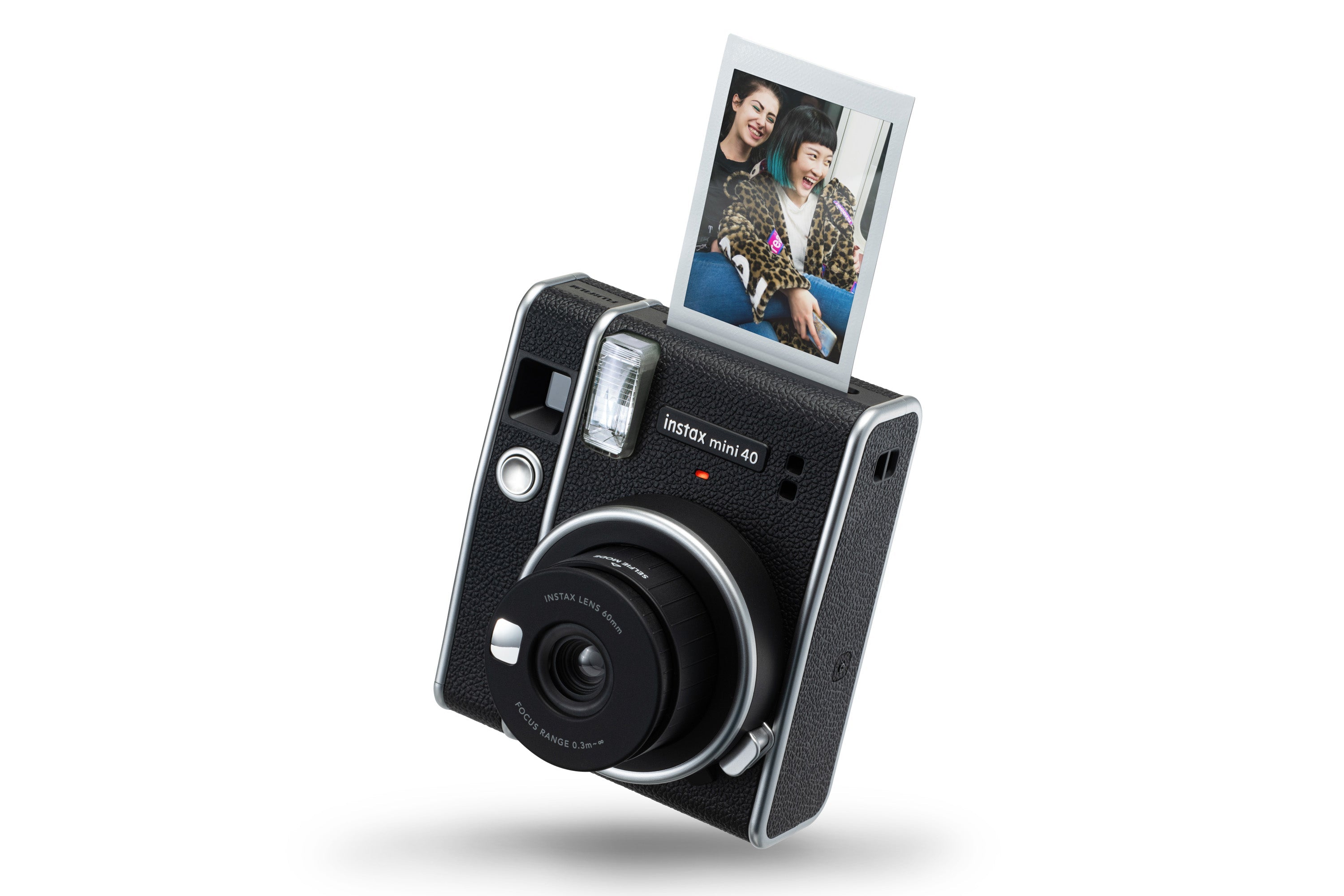 Fujifilm Instax Mini 40 Instant Camera - Black (Camera + 10 Shot Pack)