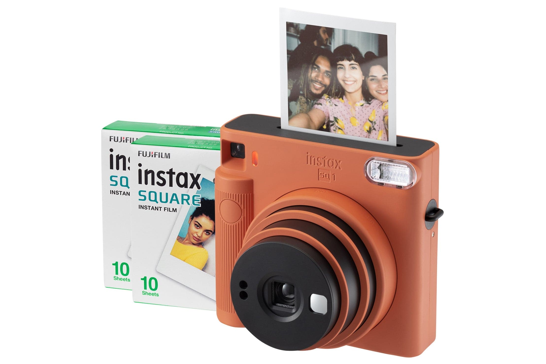 Fujifilm Instax Square SQ1 Instant Camera - Terracotta Orange (Camera + 20 Shot Pack)