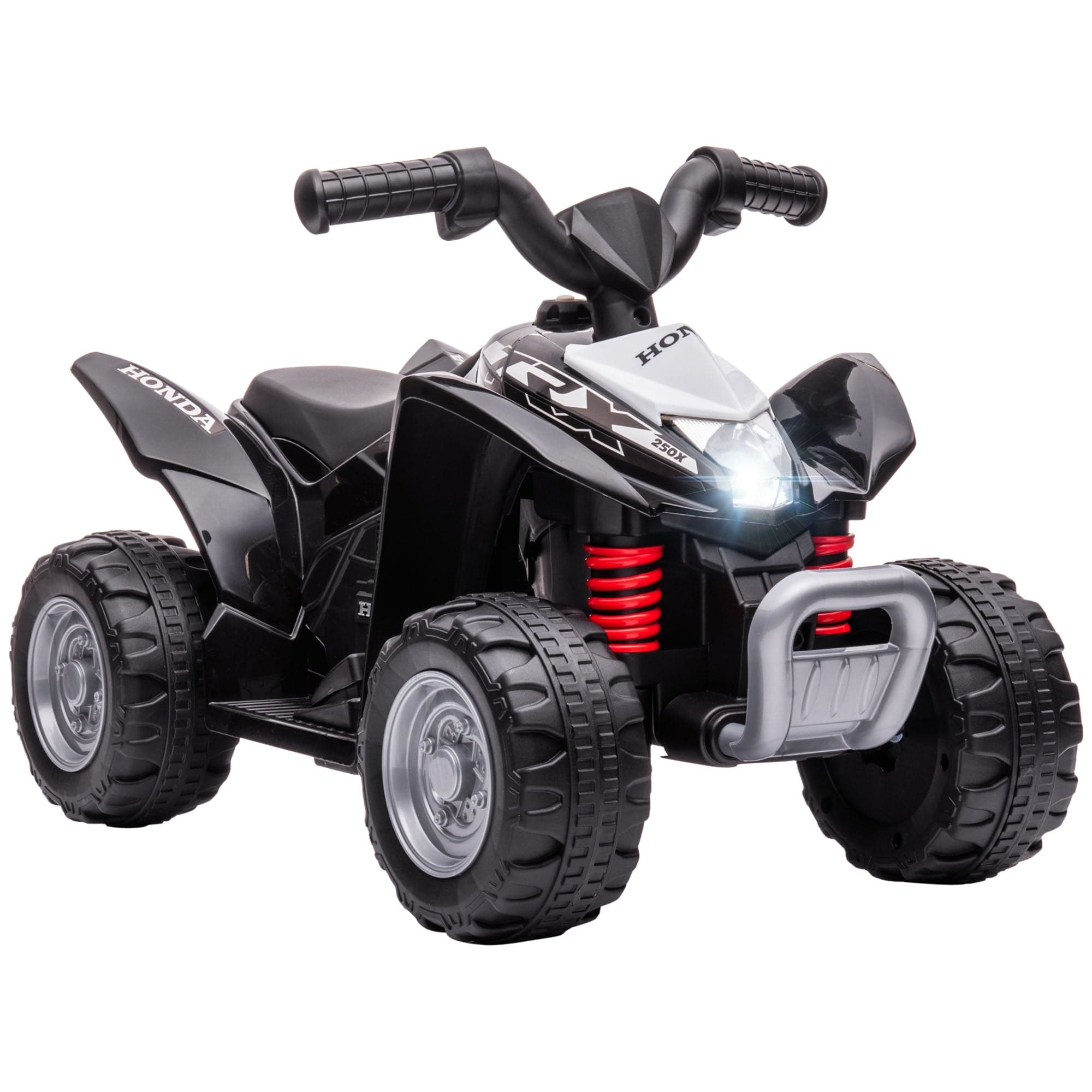 Maplin Plus AIYAPLAY Honda Licensed 6V Electric Ride On Kids Toy ATV Quad Bike with LED Lights & Horn for 1.5-3 Years (Black)