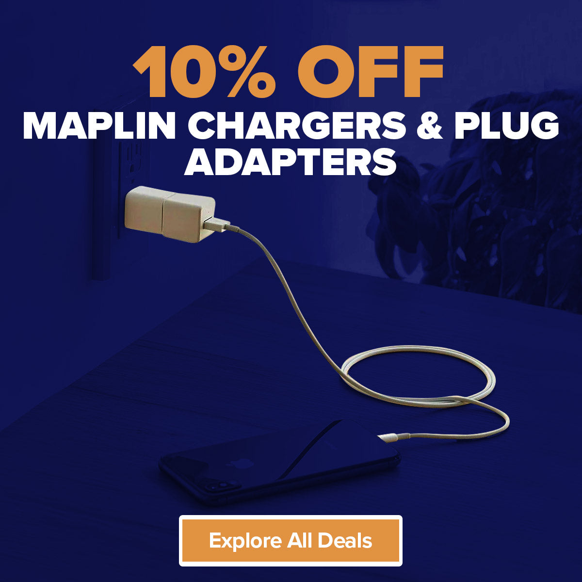 Save 10% off Maplin Chargers & Plug Adapters with our January Sale deals!