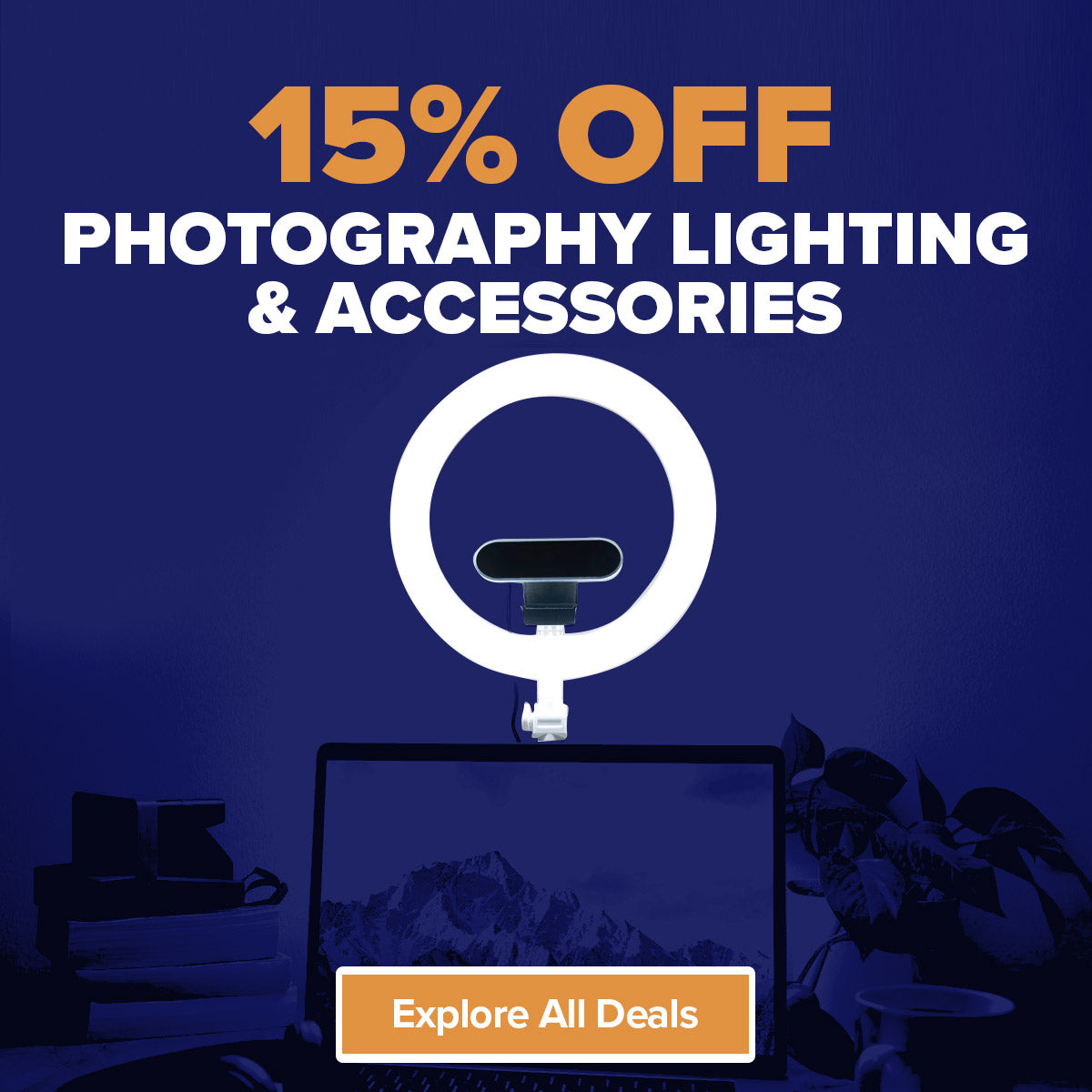 15% off Photography Lighting & Accessories