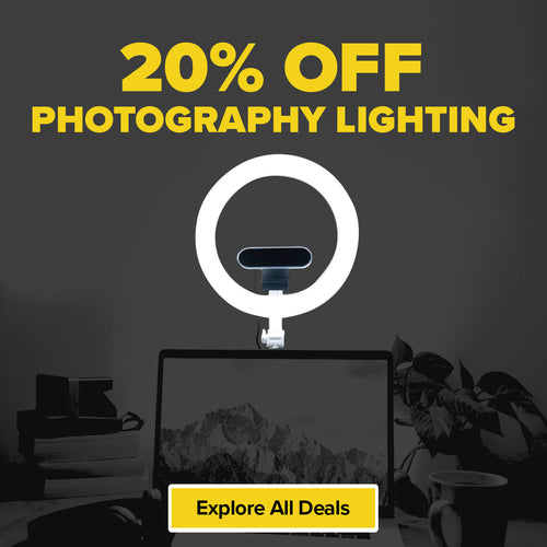 20% off photography lighting with ring lights and more on offer with Black Friday deals from Maplin!
