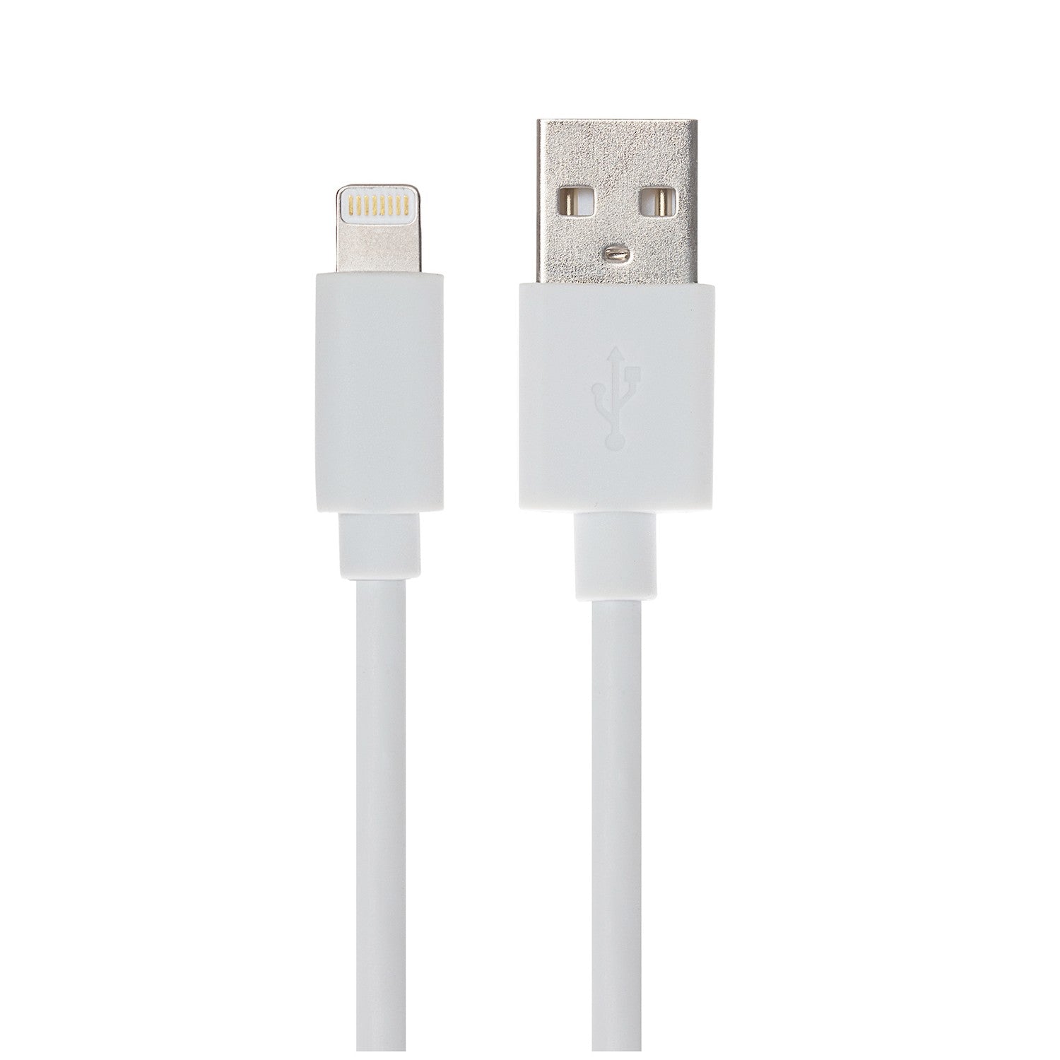 Maplin Premium Apple MFI Certified Tangle-Free Lightning to USB-A 2.0 Cable - White, 3m