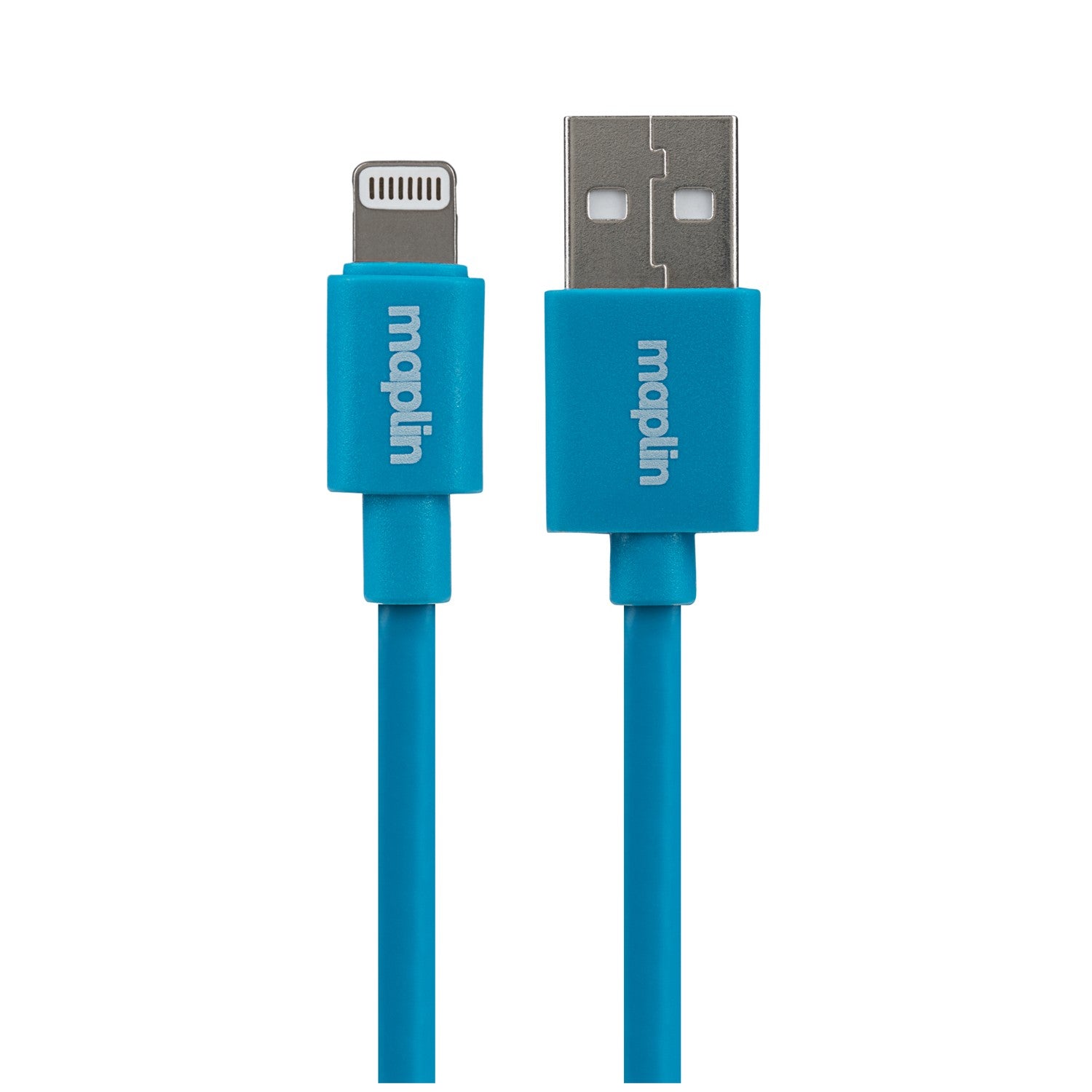 Maplin Premium Lightning to USB-A Cable - 0.75m (Blue)